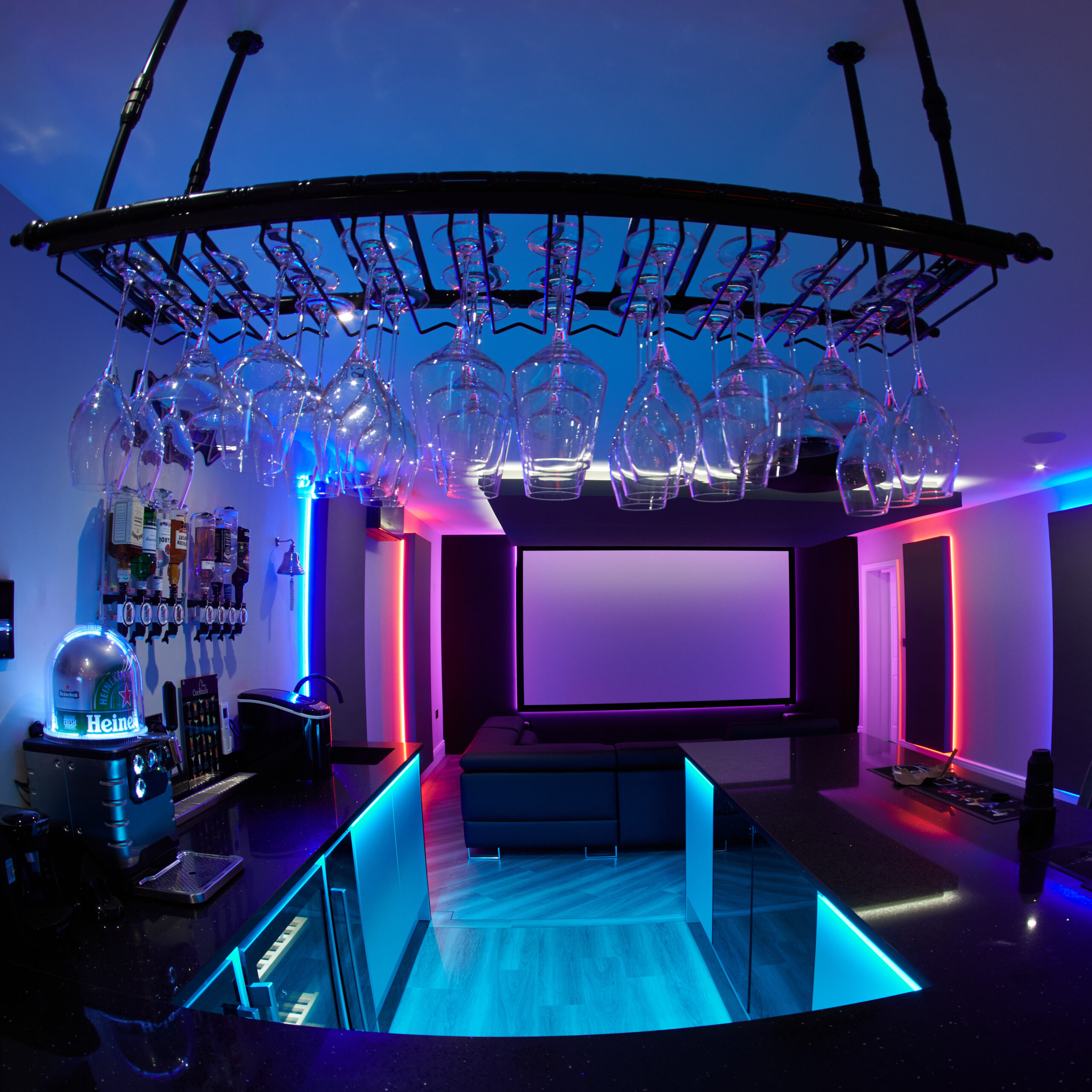 Cinema Room with Bar Area